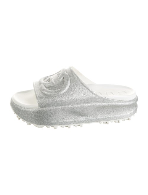 Gucci Interlocking G Logo Glitter Slides