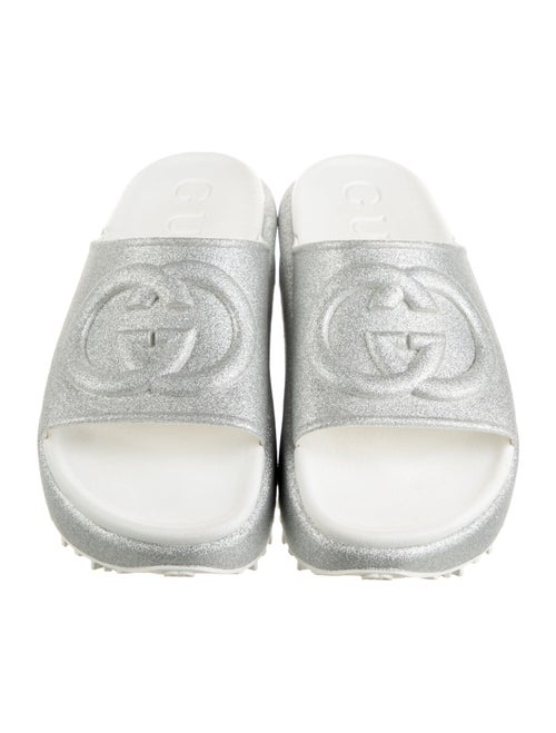 Gucci Interlocking G Logo Glitter Slides