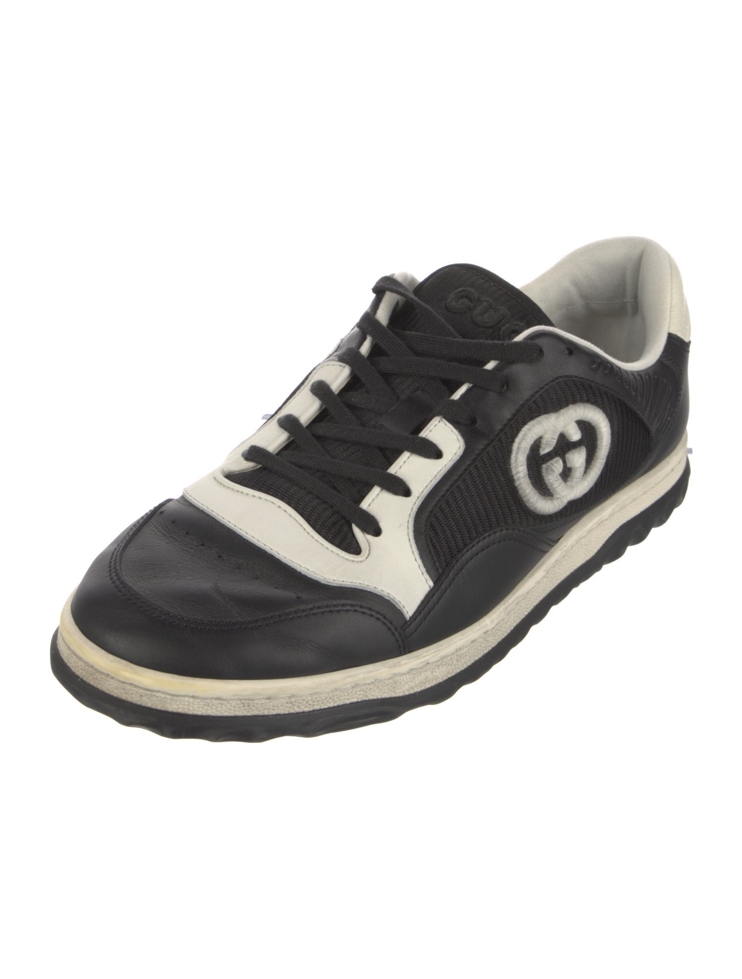 Gucci Interlocking G Logo Leather Sneakers