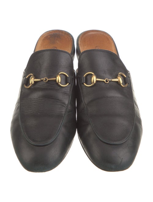 Gucci Horsebit Accent Leather Mules