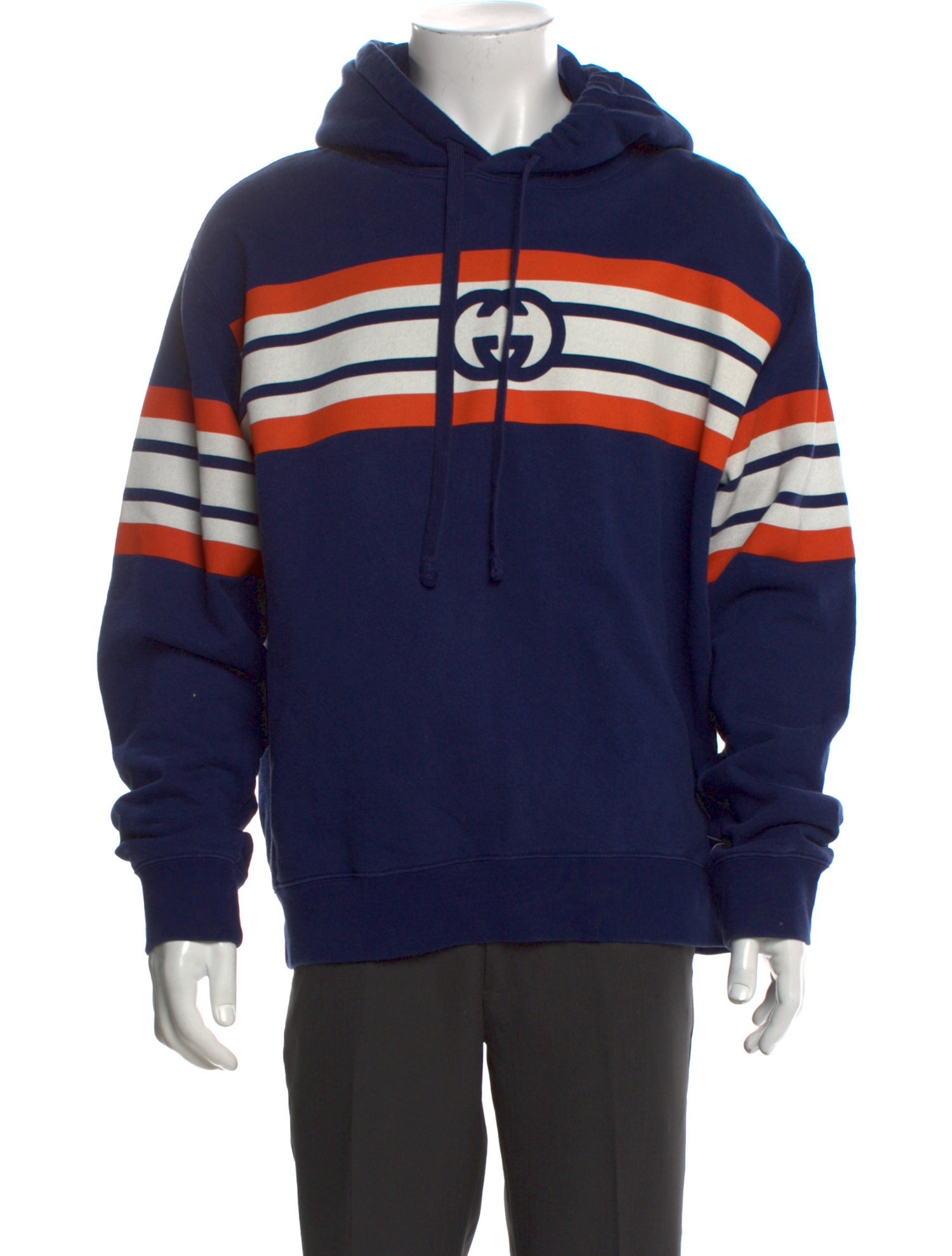 Gucci Interlocking G Logo Crew Neck Hoodie