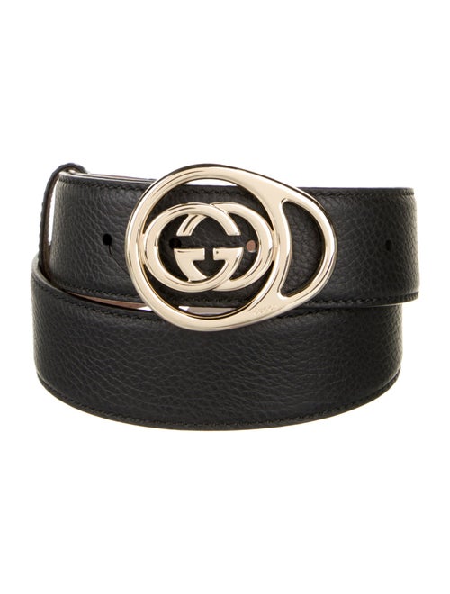 Gucci Interlocking G Logo Leather Belt