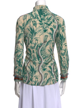 Gucci 2015 Silk Button-Up Top
