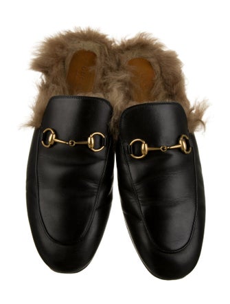 Gucci Horsebit Accent Leather Mules