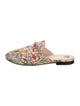 Gucci Flora Print Canvas Mules