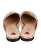 Gucci Flora Print Canvas Mules