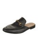 Gucci Horsebit Accent Leather Slippers