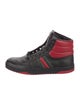 Gucci Web Accent Leather Sneakers