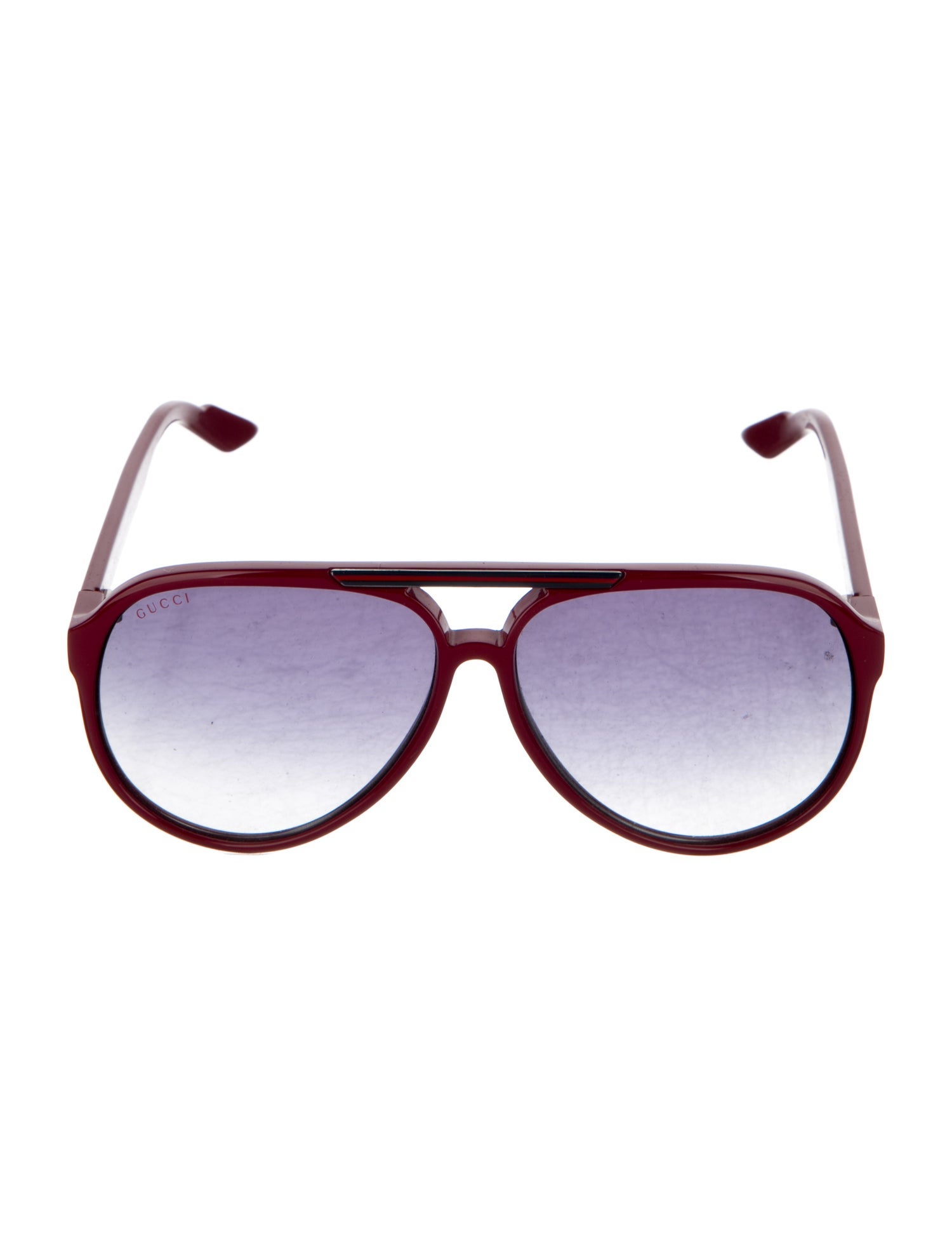 Gucci Sylvie Web Accent Aviator Sunglasses