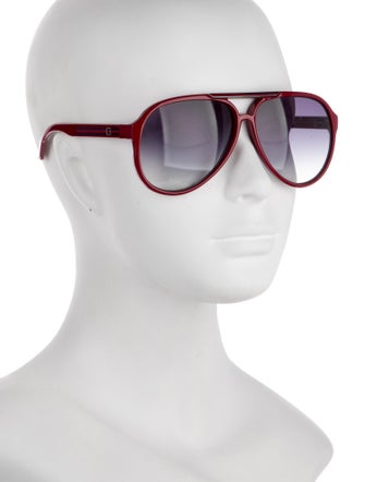 Gucci Sylvie Web Accent Aviator Sunglasses