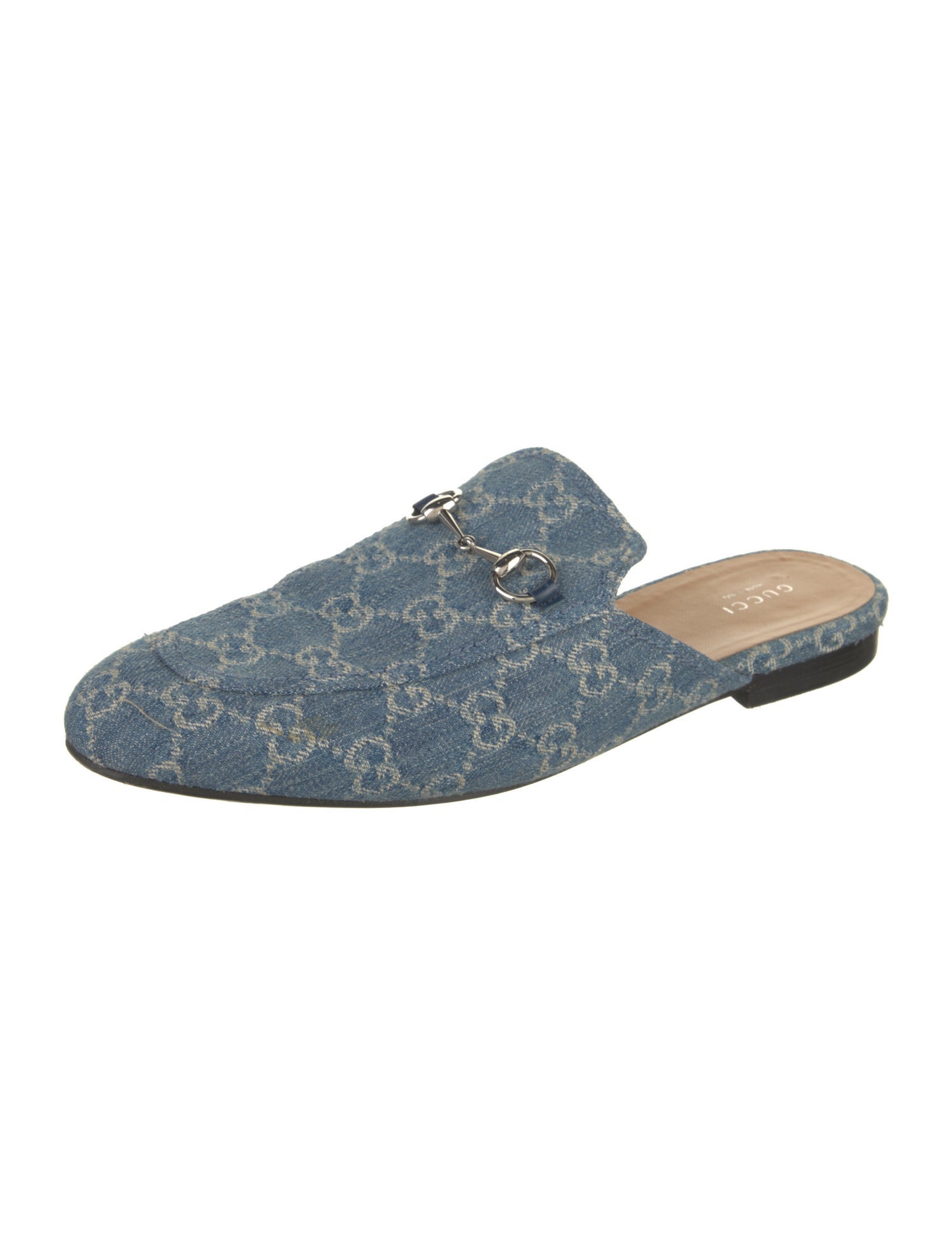 Gucci GG Denim Denim Mules