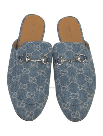 Gucci GG Denim Denim Mules