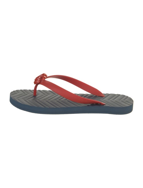 Gucci Double G Logo Rubber Flip Flops