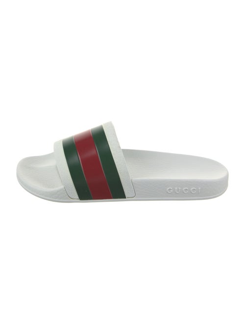Gucci Patent Leather Striped Slides