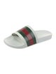 Gucci Patent Leather Striped Slides