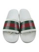 Gucci Patent Leather Striped Slides
