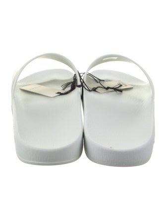 Gucci Patent Leather Striped Slides