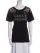Gucci Graphic Print Scoop Neck T-Shirt