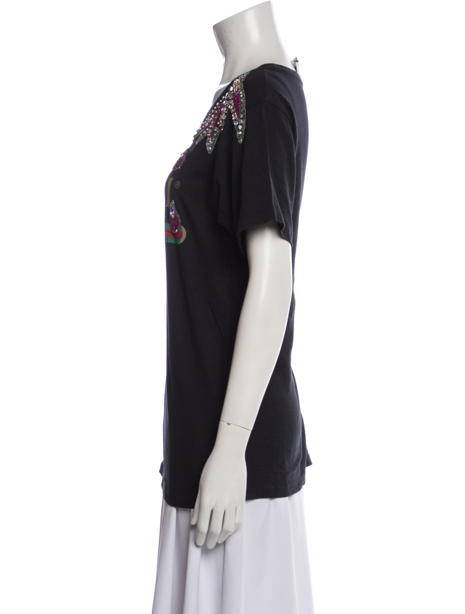 Gucci Graphic Print Scoop Neck T-Shirt