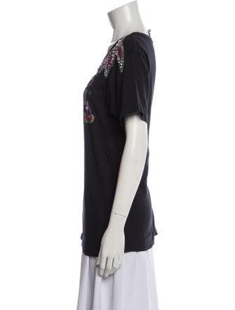 Gucci Graphic Print Scoop Neck T-Shirt