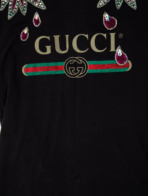 Gucci Graphic Print Scoop Neck T-Shirt