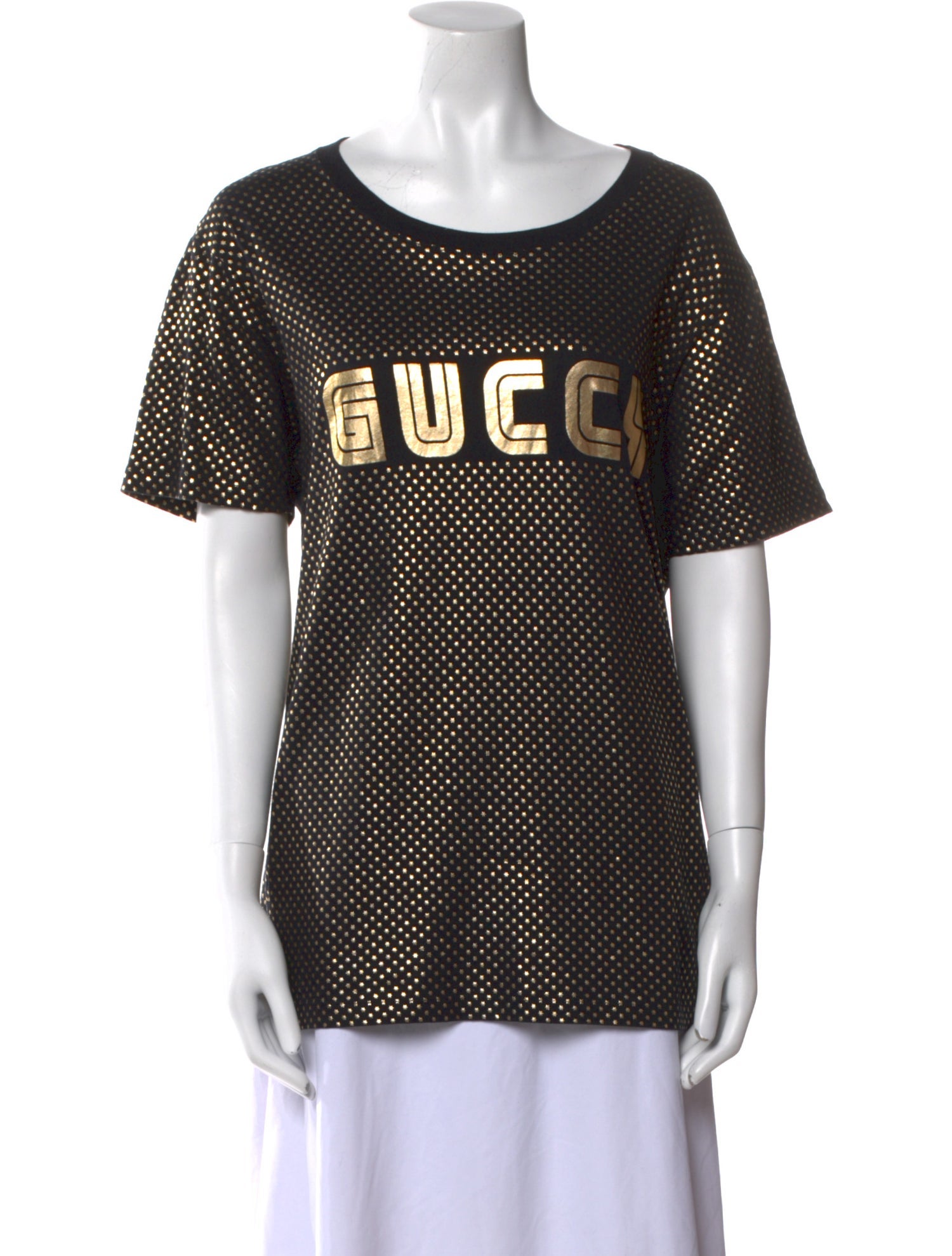 Gucci Graphic Print Scoop Neck T-Shirt