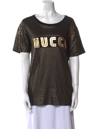 Gucci Graphic Print Scoop Neck T-Shirt