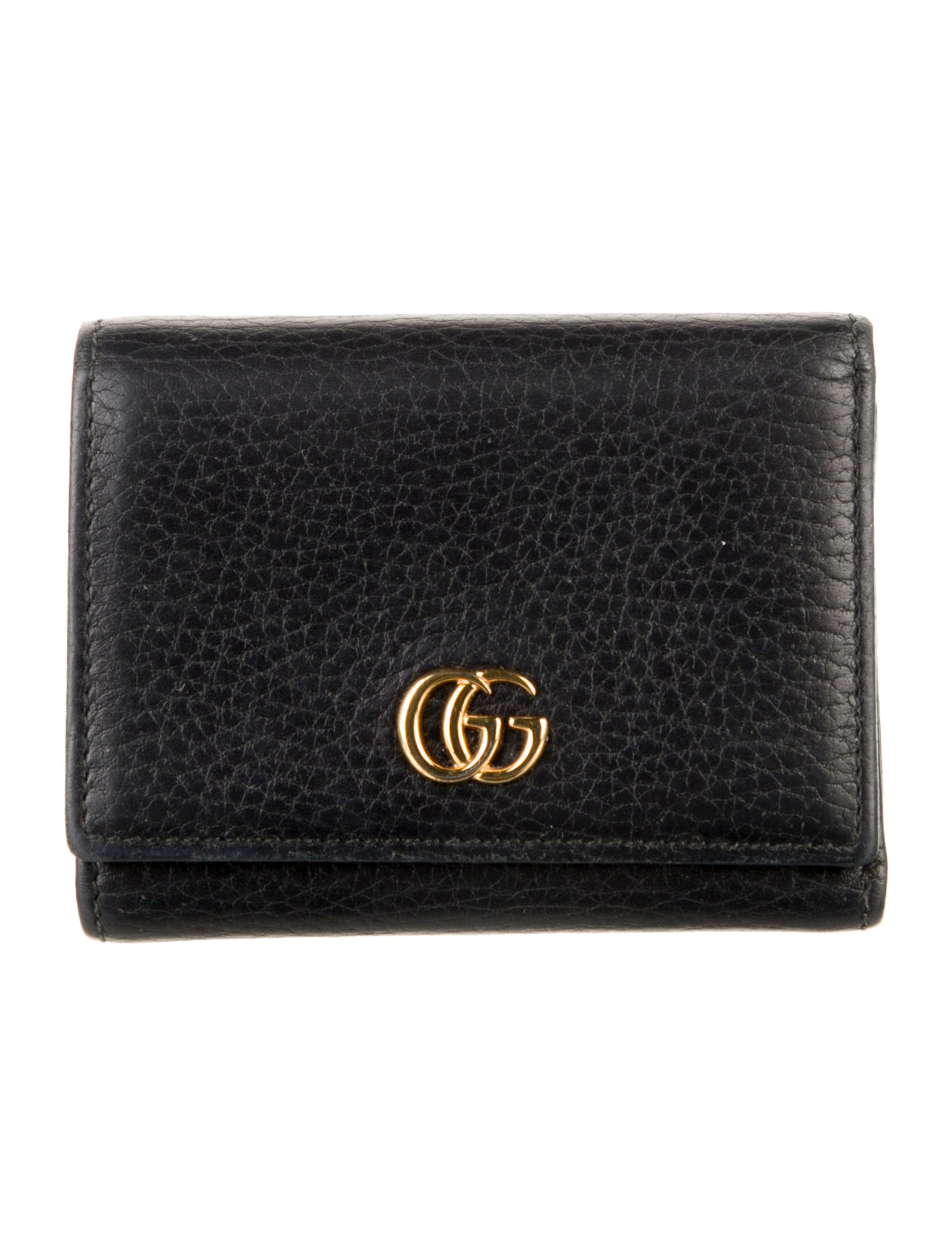 Gucci Double G Logo Leather Wallet