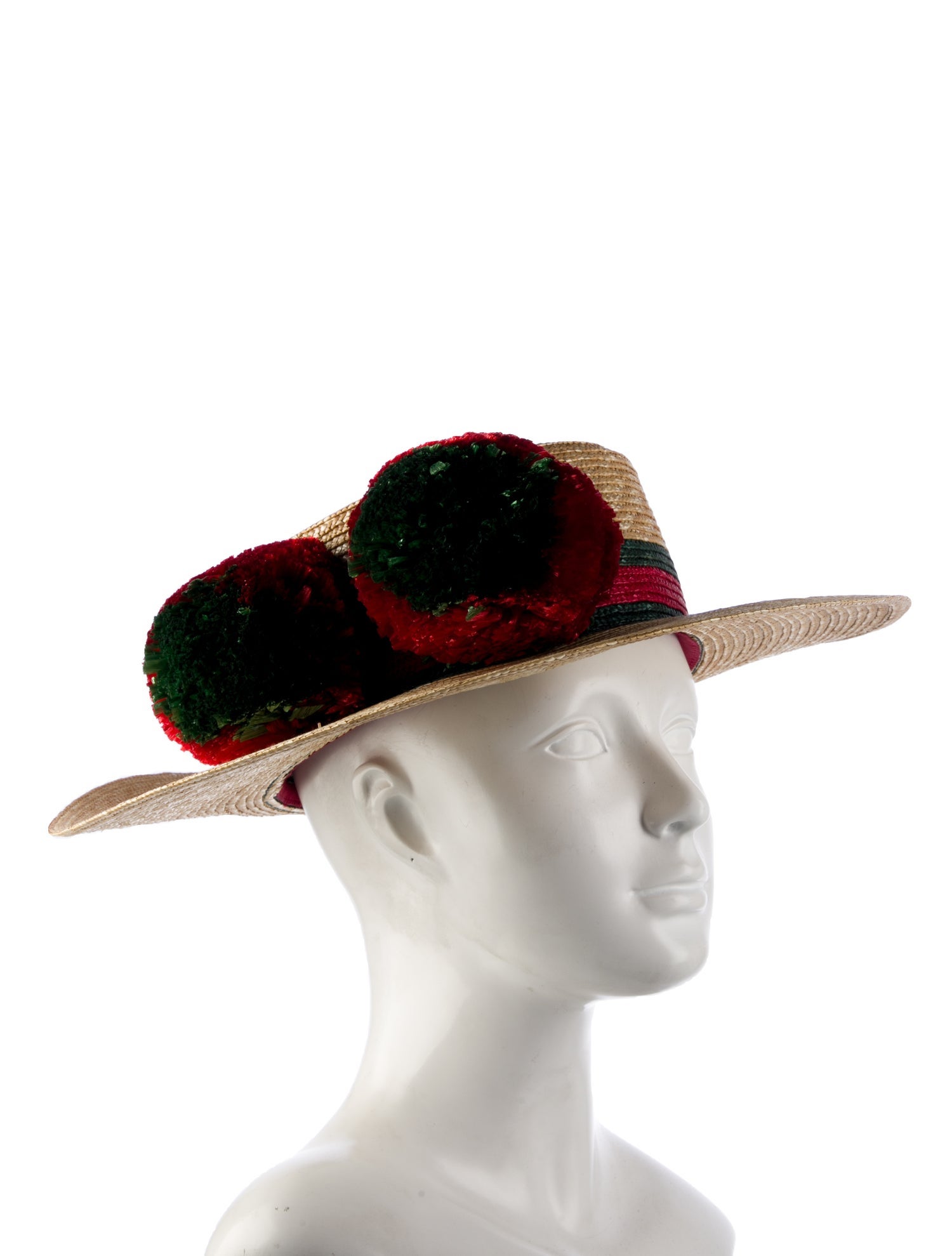 Gucci Women's Straw Boater Hat w/Tags