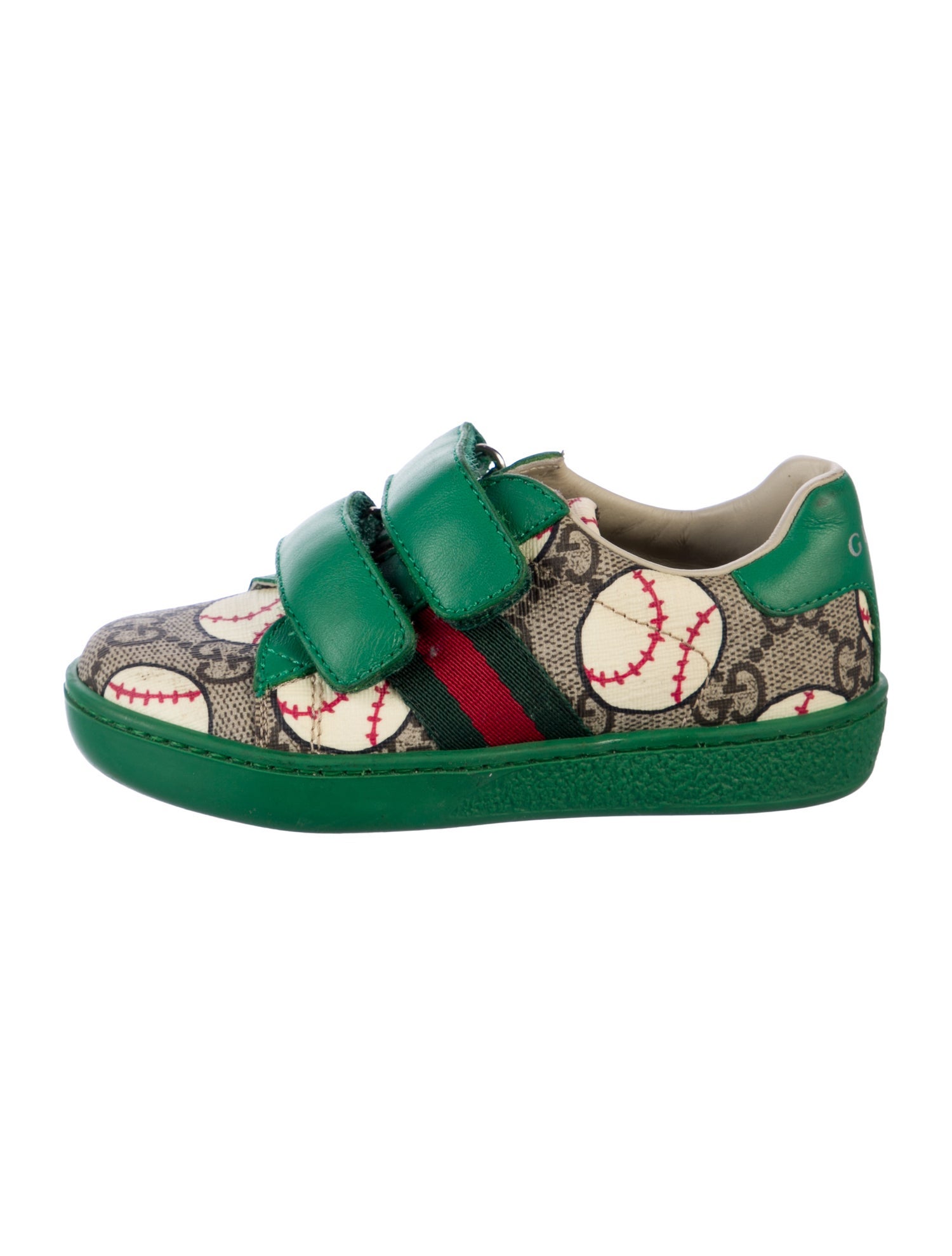 Gucci Kids Coated Canvas Baseball Sneakers