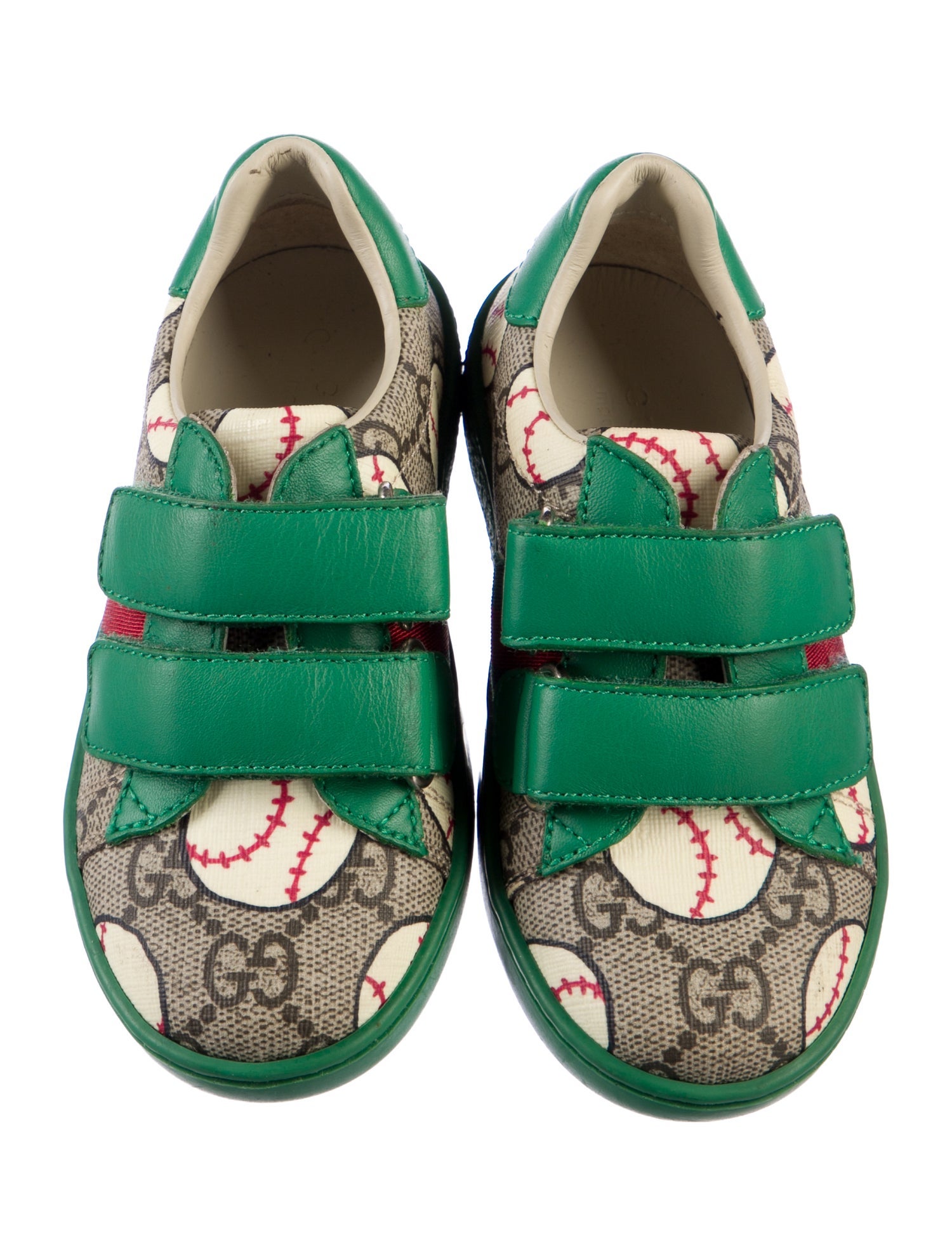 Gucci Kids Coated Canvas Baseball Sneakers