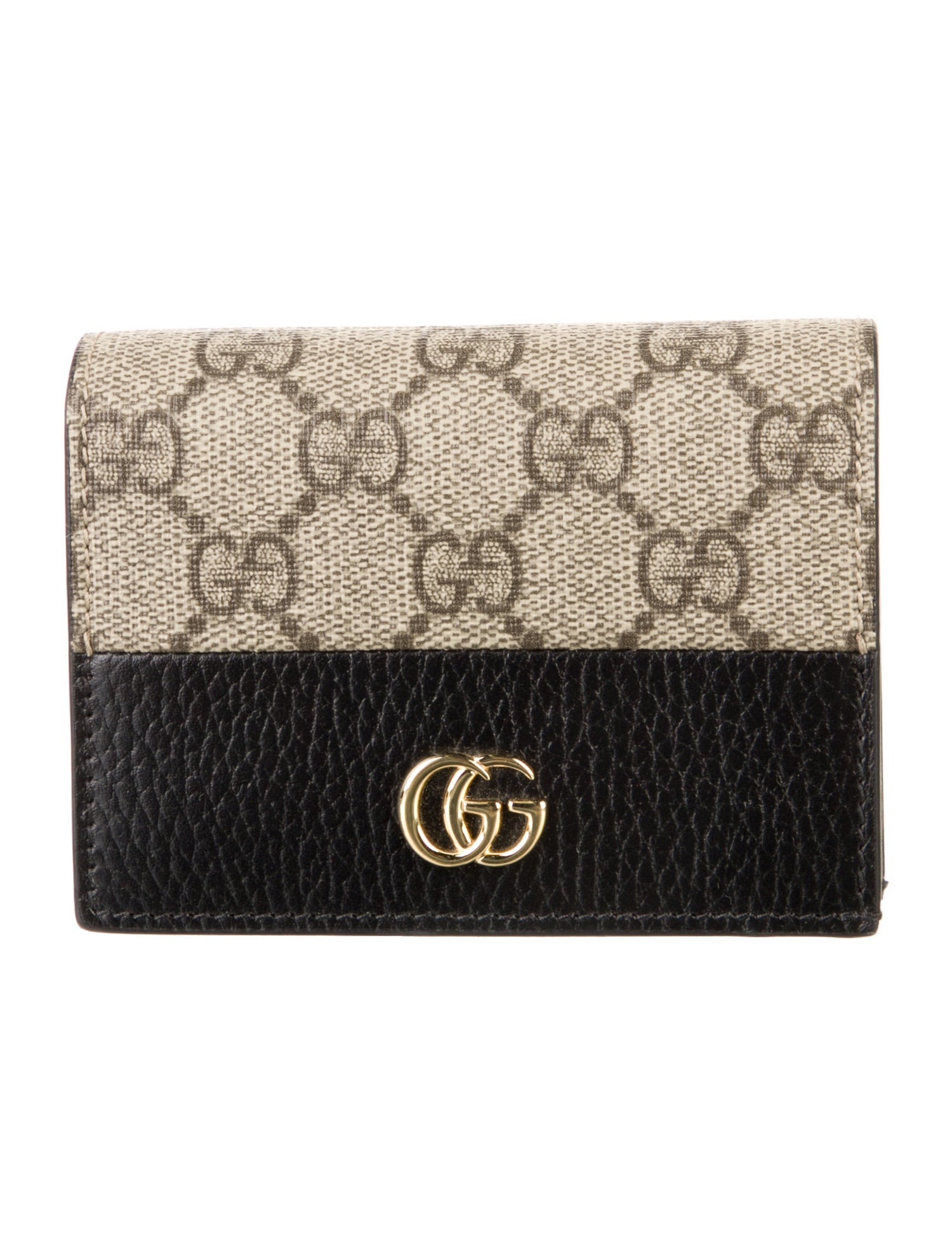 Gucci GG Supreme Compact Wallet w/ Tags