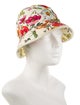 Gucci White Pattern Printed Bloom Bucket Hat