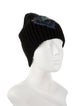 Gucci Black Pattern Printed Wool Knit Beanie
