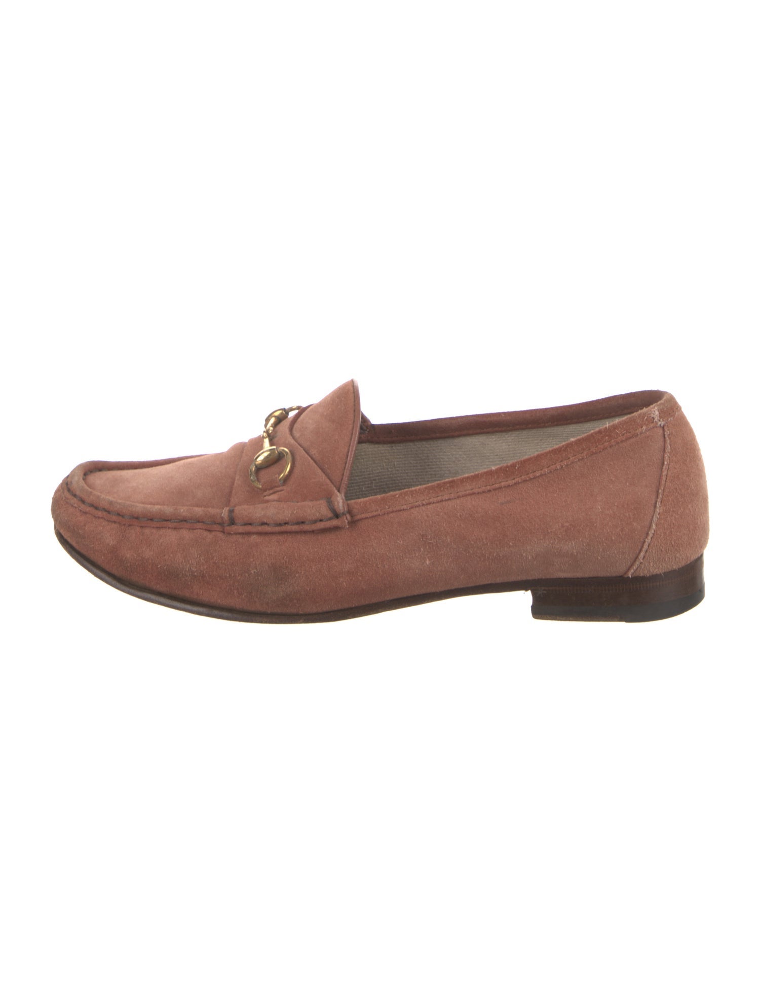 Gucci Web Accent Suede Dress Loafers