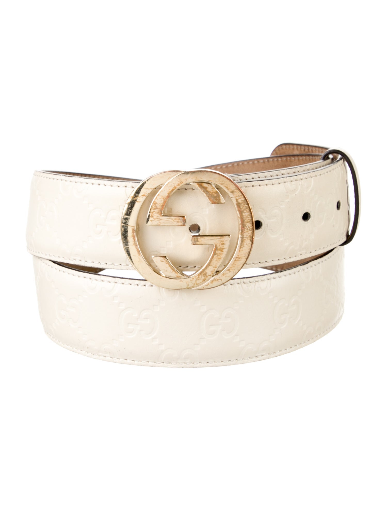 Gucci Interlocking G Logo Leather Belt