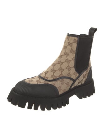 Gucci GG Canvas Canvas Chelsea Boots