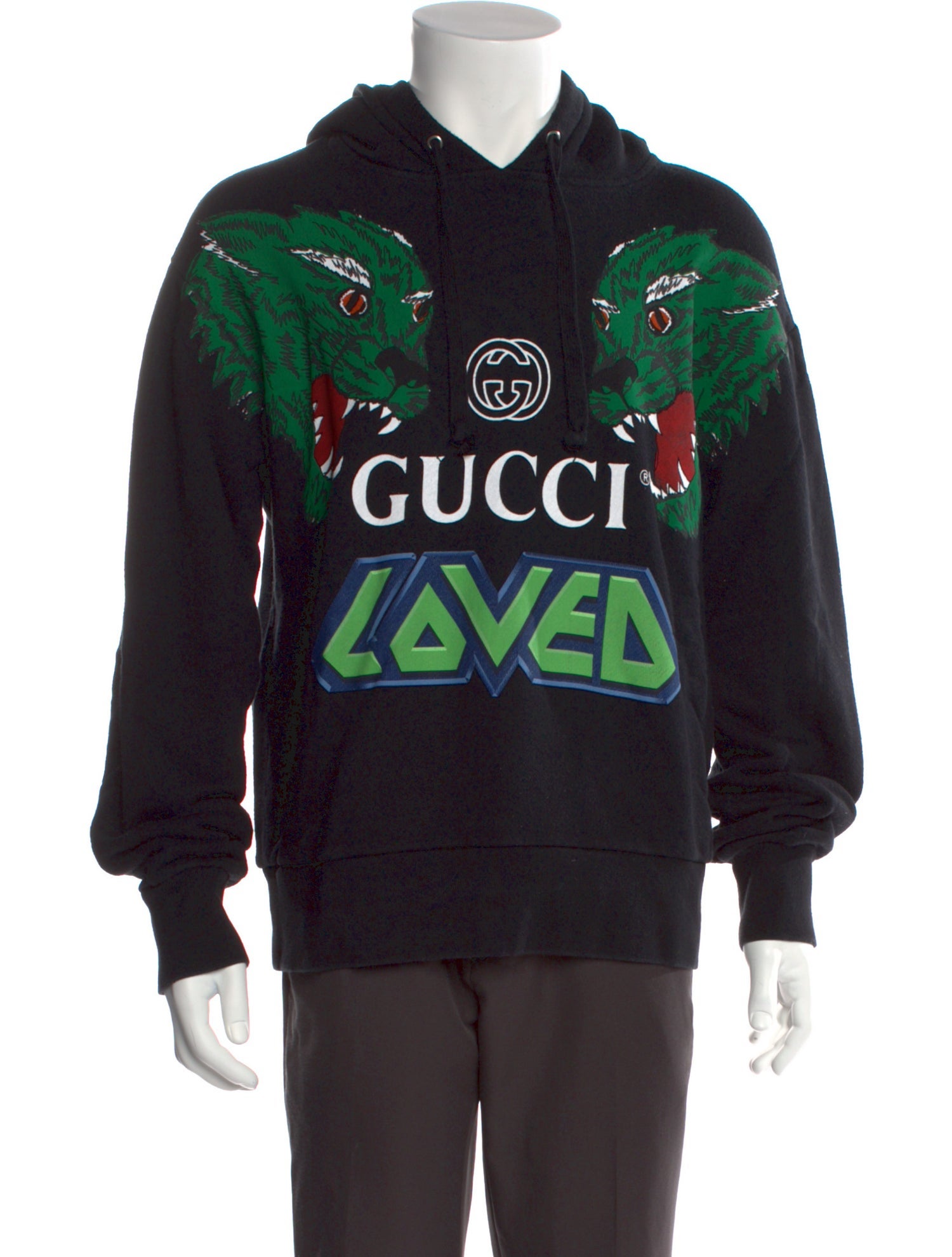 Gucci Interlocking G Logo Loved Hoodie