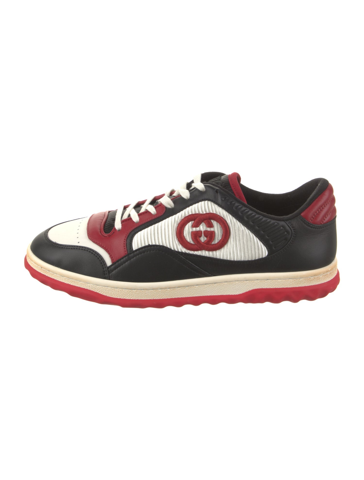 Gucci Interlocking G Logo Leather Sneakers