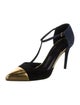 Gucci Suede T-Strap Pumps