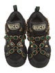 Gucci Leather Crystal Embellishments Chunky Sneakers