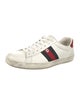 Gucci Web Accent Leather Sneakers