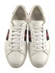 Gucci Web Accent Leather Sneakers