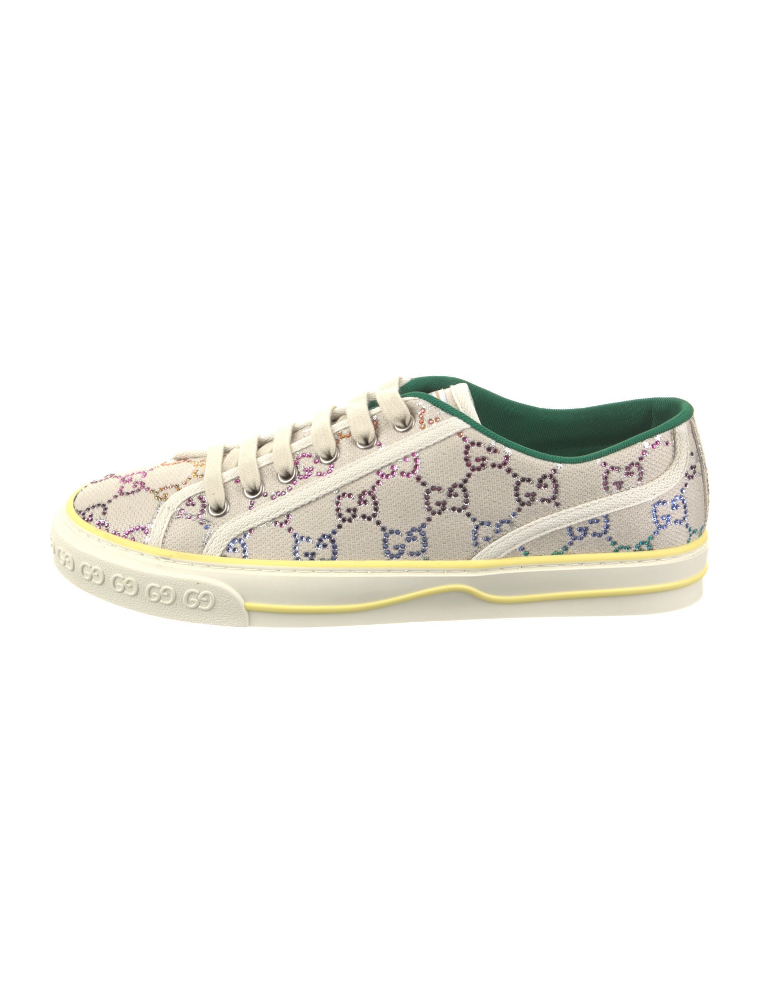 Gucci GG Crystal Crystal Embellishments Sneakers