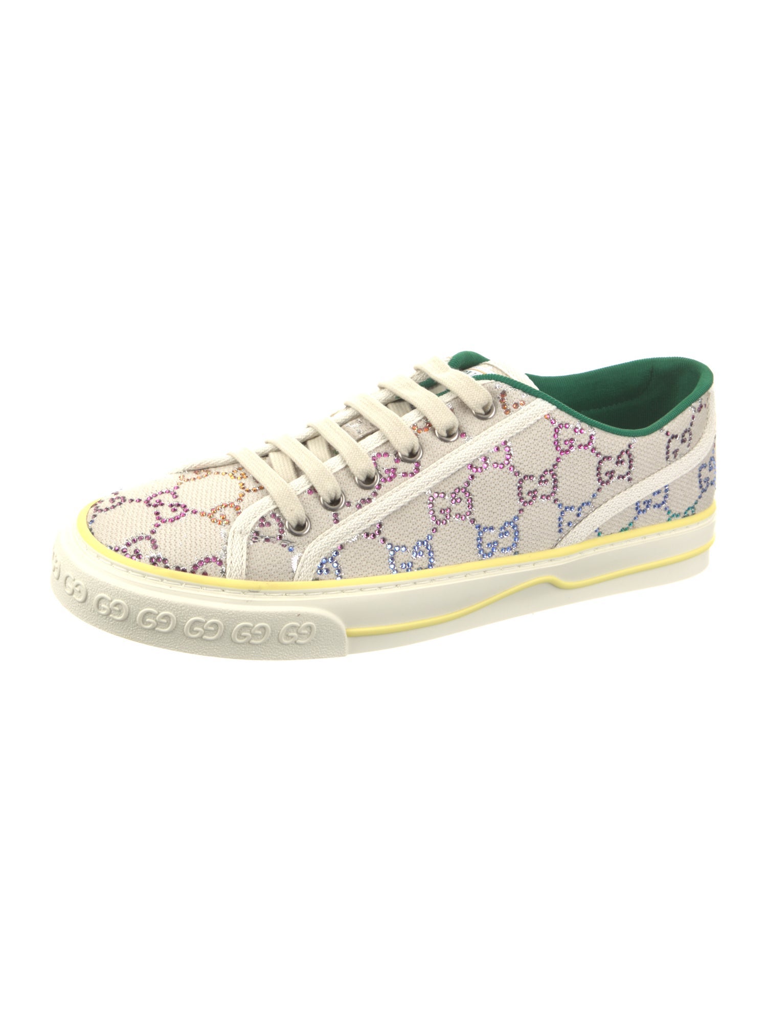 Gucci GG Crystal Crystal Embellishments Sneakers