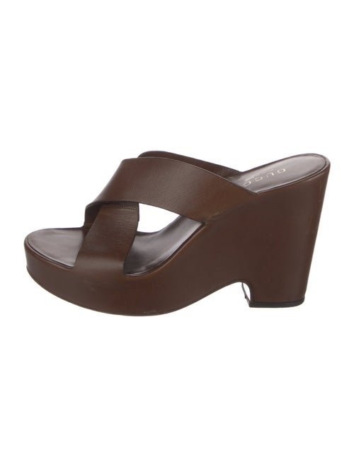 Gucci Horsebit Accent Leather Slides