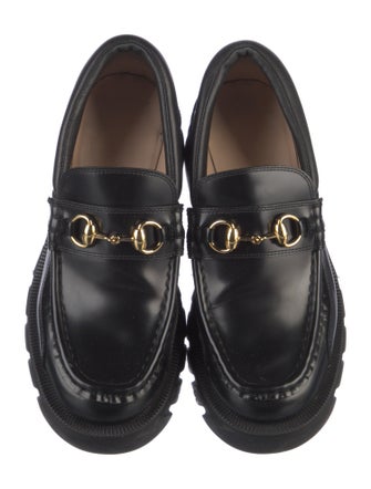 Gucci Horsebit Accent Leather Loafers