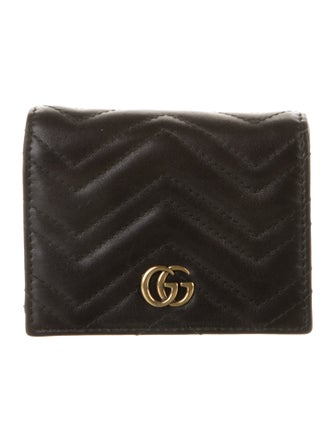 Gucci Marmont Double G Logo Compact Wallet