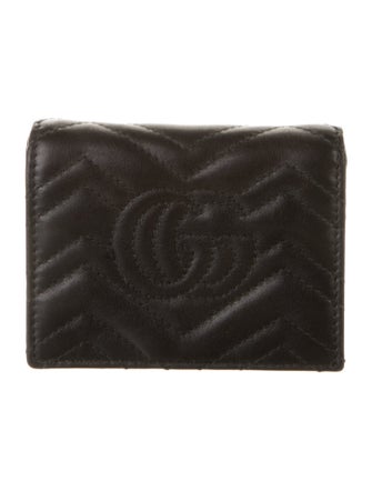 Gucci Marmont Double G Logo Compact Wallet