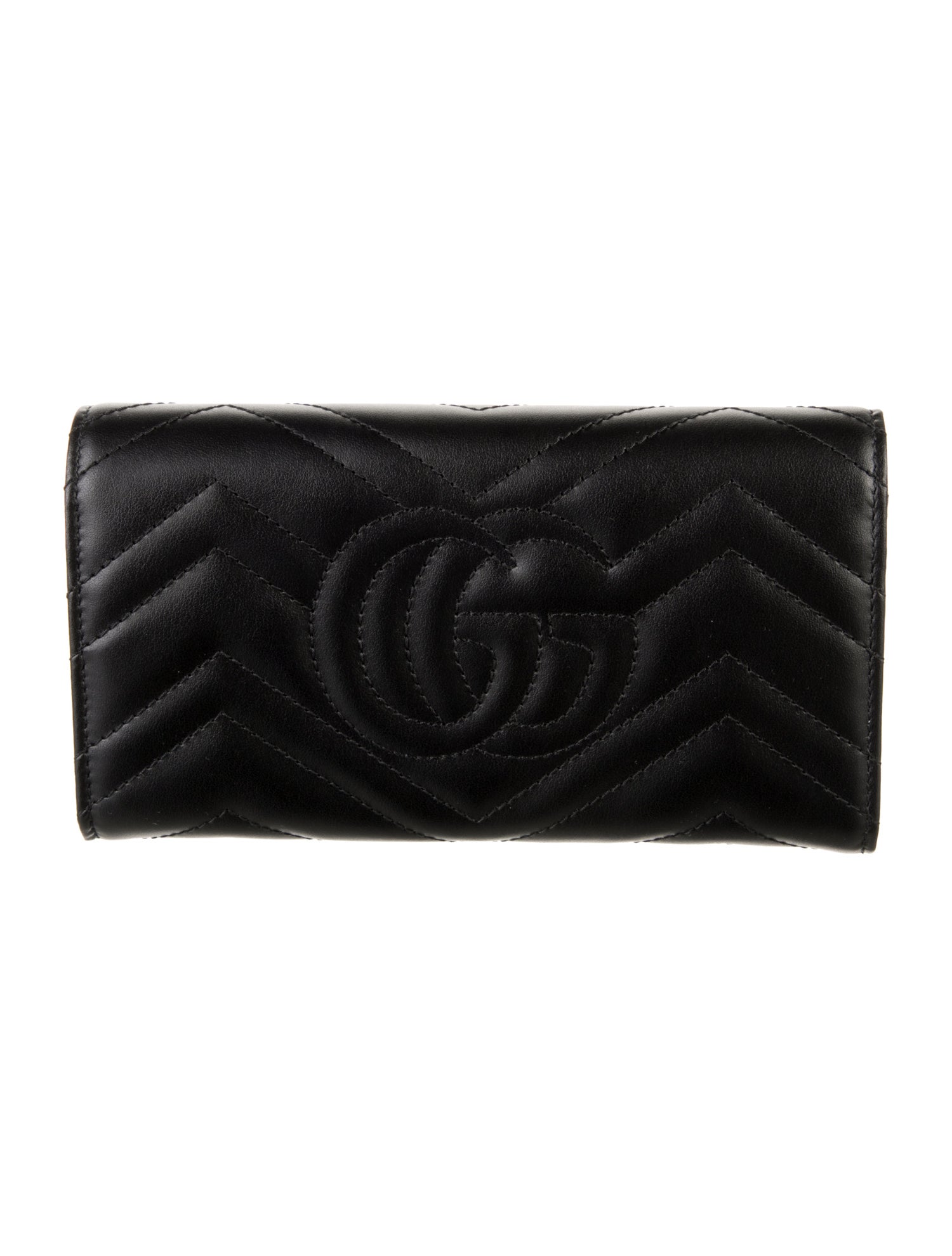 Gucci Marmont Double G Logo Continental Wallet